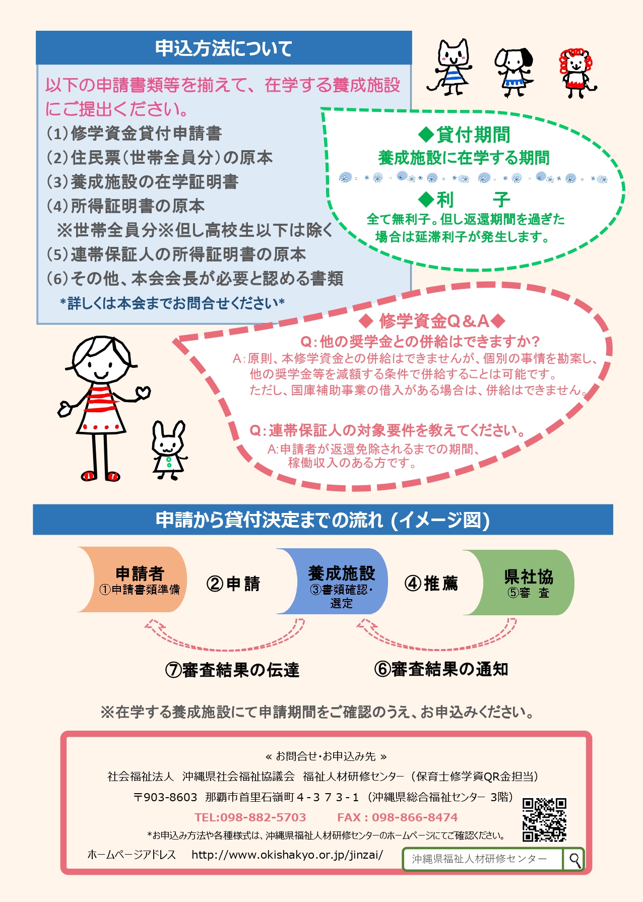 保育士修学資金貸付(チラシ裏)