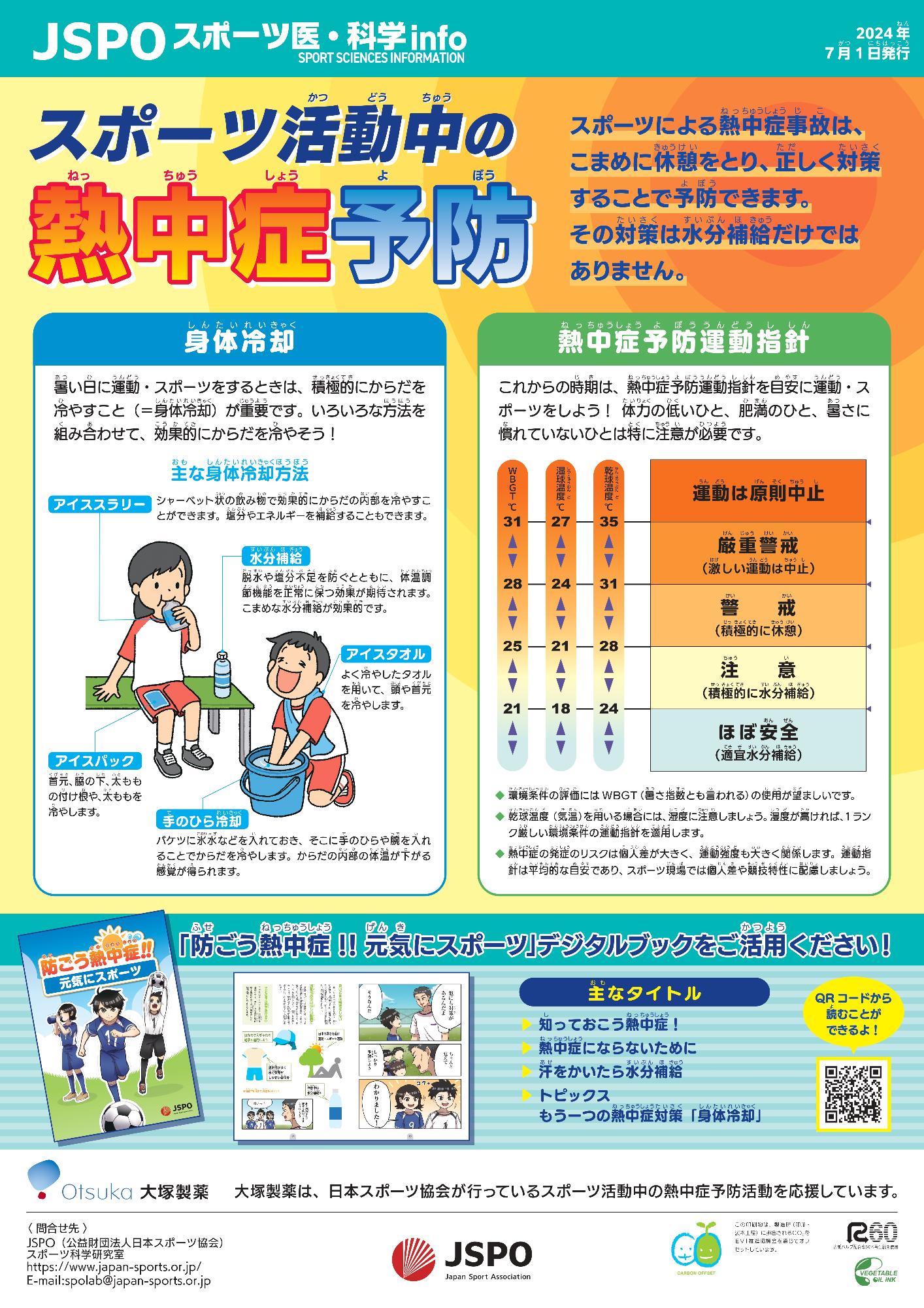 スポーツ活動中の熱中症予防