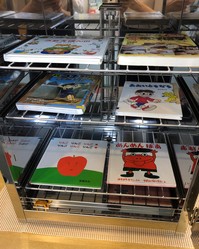 除菌BOXの内部の写真。内部には金属製の棚が数段かけられる構造になっており、棚一段ごとに本が各二冊ずつ横に置ける様子が確認できる