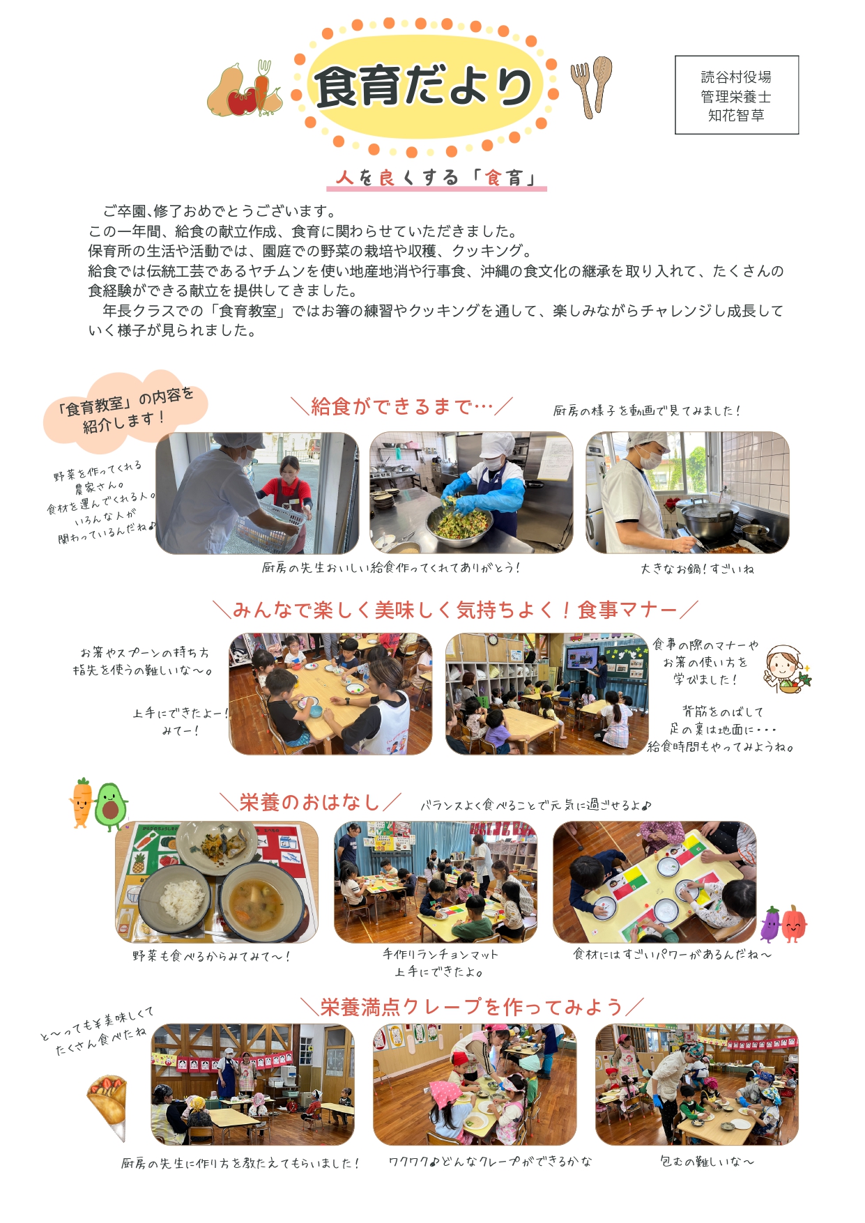 3月食育だより