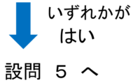 いずれかがはい 設問5へ