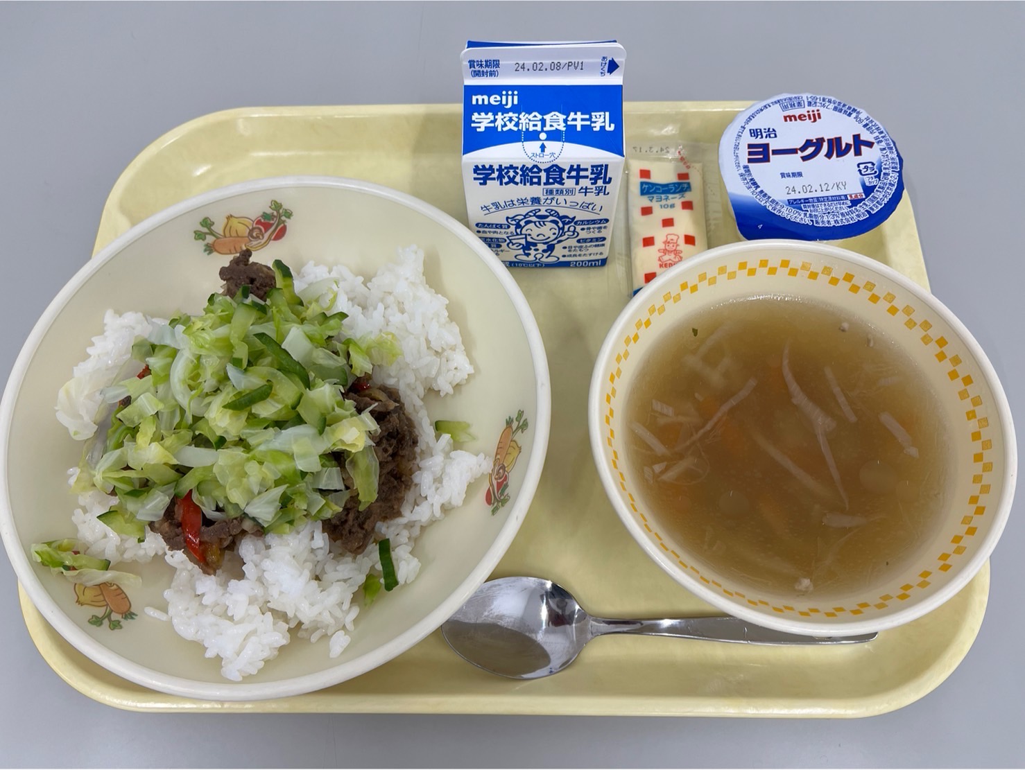 令和6年1月31日に提要された給食の写真