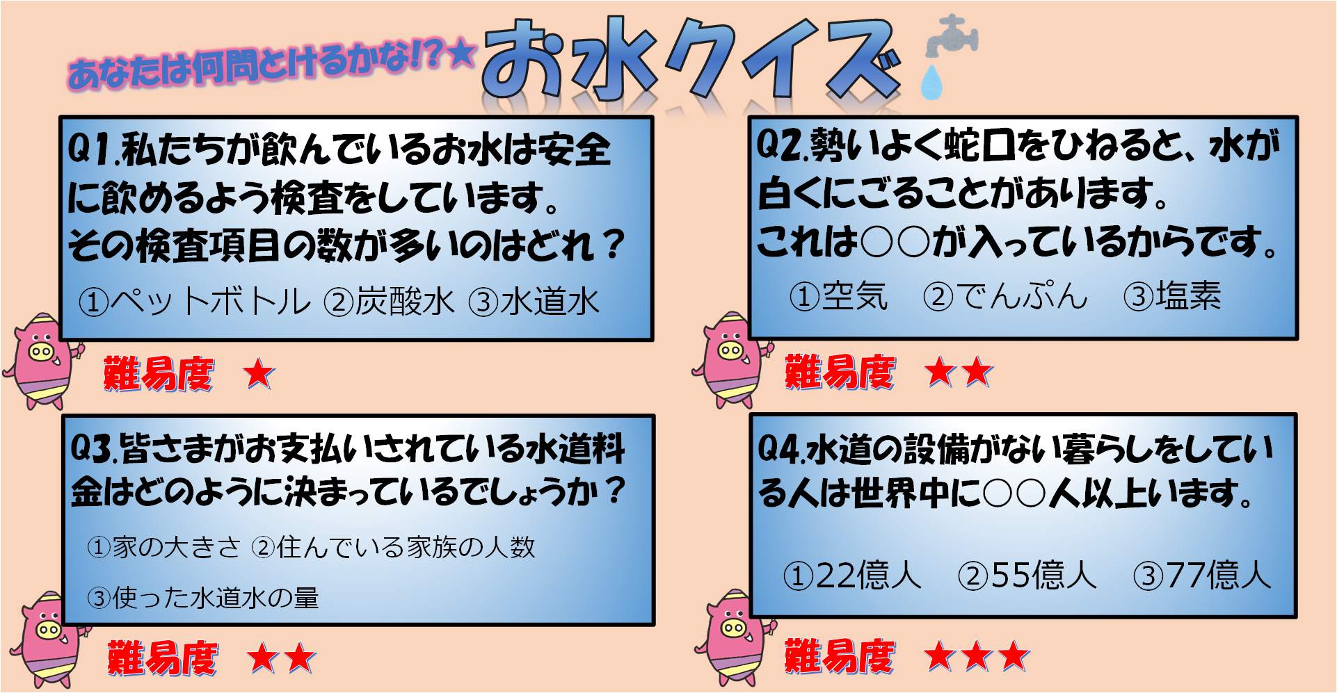 水道クイズ