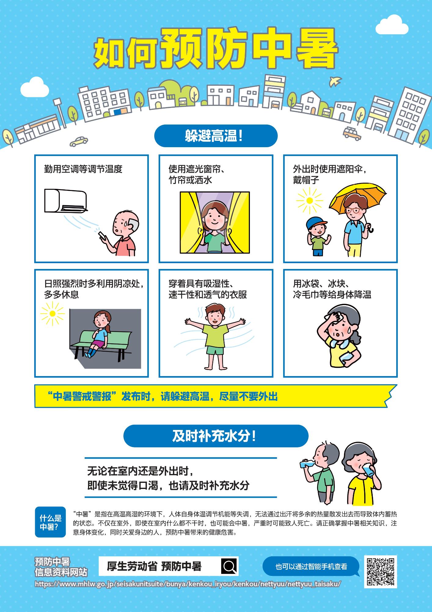熱中症予防のためにパンフ中国語（簡体）